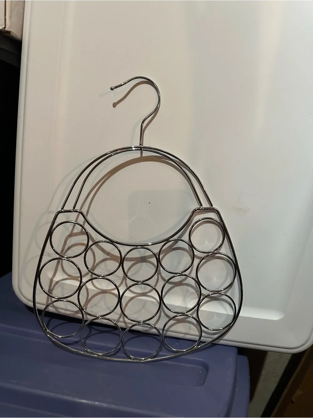 Chrome Scarf & Accessory Hanger - Silver